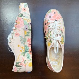 Rifle Paper Co leather Keds sneakers size 8